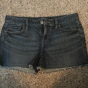 LOFT Dark Wash Jean Shorts
